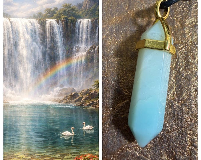 Hidden Waterfall, Astral Realm Portal, PERSONAL astral realm for you AND your companions, Enchanted Necklace