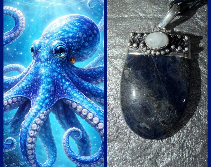 Octopus "Otop" Spirit Companion, Spirit Vessel Necklace, Tier 1