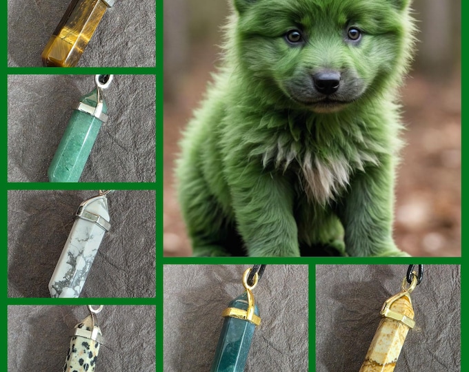 Cù Sith Puppy Living Entity Companions, CHOOSE from 6 pups, Spirit Vessel Necklace, Tier 2