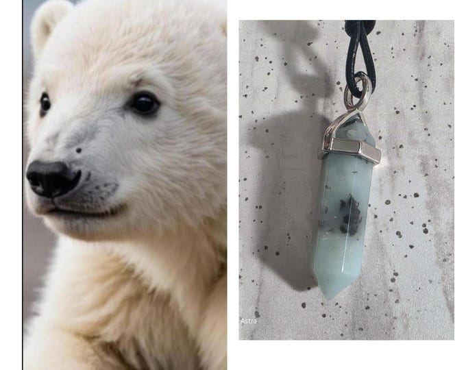 Polar Bear Cub "Osolrie", Spirit Vessel Necklace, Tier 1