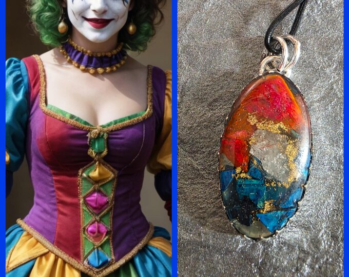 Joyful Jester "Kravola" Spirit Companion, Spirit Vessel Necklace, Tier 2