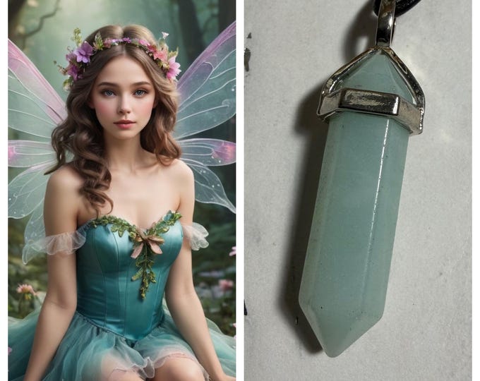 Dew Drop Fairy "Tarta" Living Entity Companion, Spirit Vessel Necklace, Tier 1