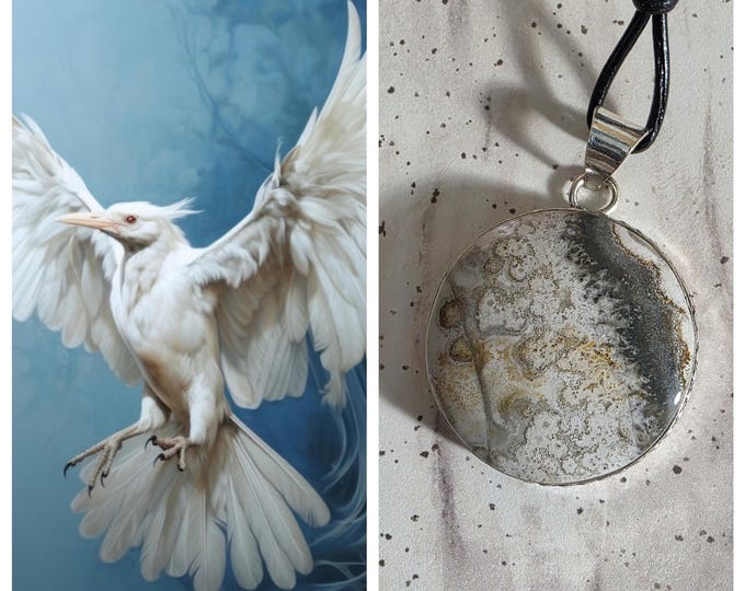 Caladrius "Zolkar" Spirit Companion, Spirit Vessel Necklace, Tier 2