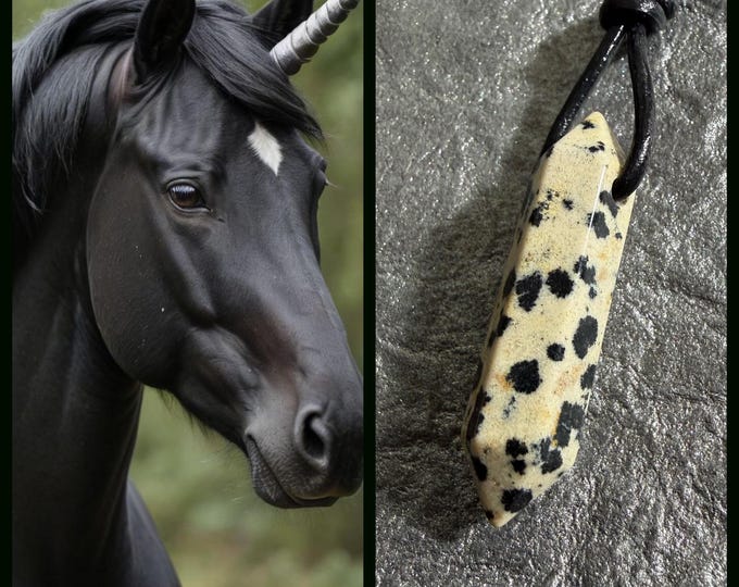 Black Artes Unicorn "Sulric" Spirit Companion, Spirit Vessel Necklace, Tier 2