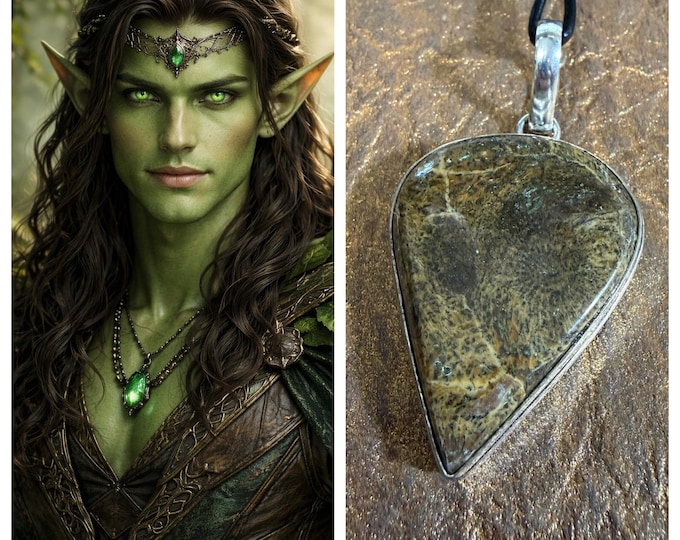 Woodland Elf "Eremig" Spirit Companion, Spirit Vessel Necklace, Tier 2