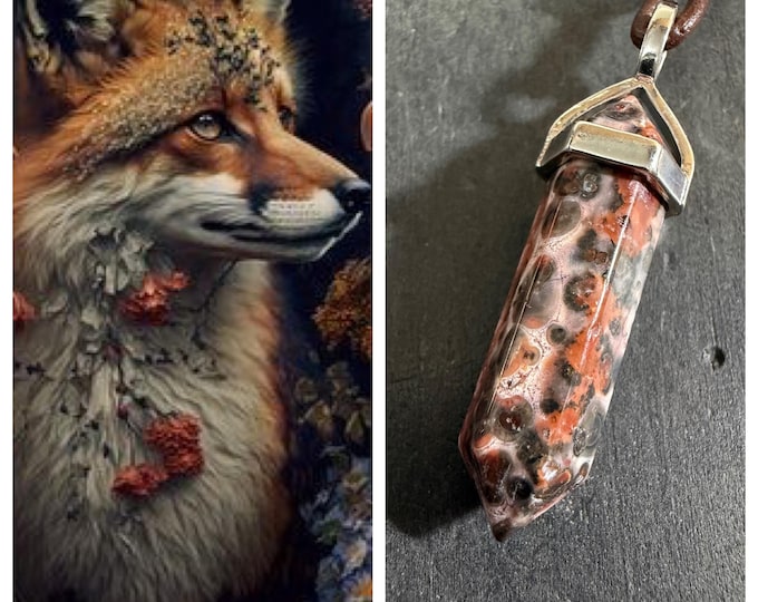 Female Kitsune "Lorula" Spirit Companion, Spirit Vessel Necklace, Tier 1