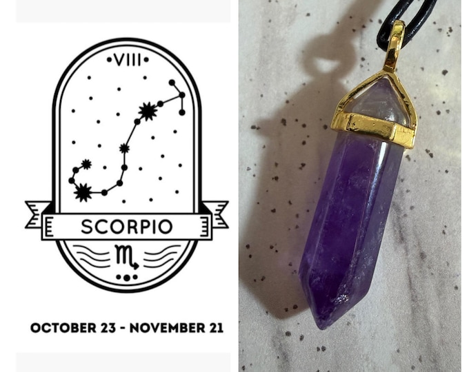 Scorpio Balancing Talisman, Zodiac Balancing, Enchanted Necklace