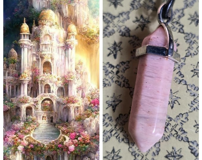 Floral Castle Astral Realm Portal, PERSONAL astral realm for you AND your companions, Astral Real Estate, Enchanted Necklace