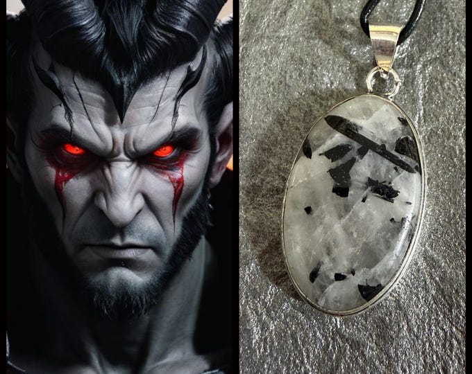 Legion of Asmoday Demon Commander "Ocelvic" (oh-sell-vick) Living Entity Companion, Spirit Vessel Necklace, Tier 3