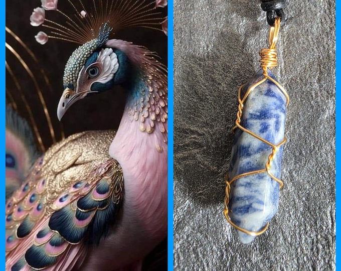 Female Peaceful Peacock "Rulera" Spirit Companion, Spirit Vessel Necklace, Tier 1