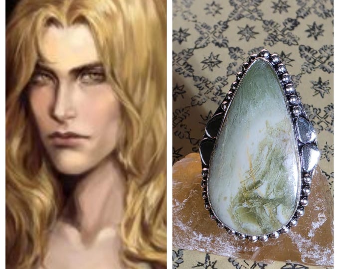Sensual French Vampire King Spirit Companion "Lionel", Spirit Vessel Ring, Tier 3