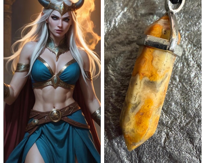 Female Norse Djinn "Annla" Spirit Companion, Spirit Vessel Necklace, Tier 2