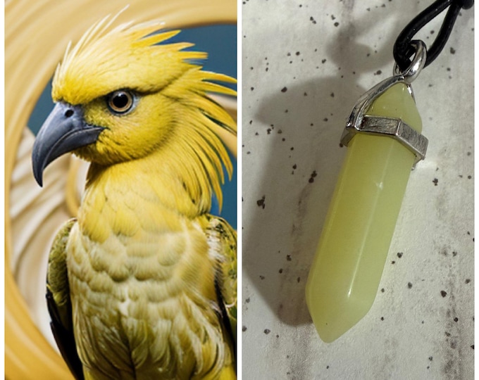 Female Alicanto "Nargra" Spirit Companion, Spirit Vessel Necklace, Tier 2