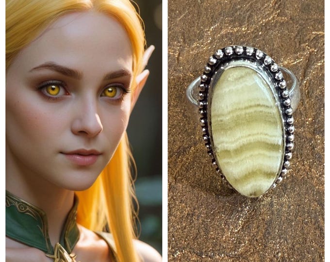 Female High Court Sun Elf Princess "Ozalria" Living Entity Companion, Spirit Vessel Ring, Tier 3
