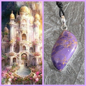 Floral Castle Astral Realm Portal, PERSONAL astral realm for you AND your companions, Astral Real Estate, Enchanted Necklace