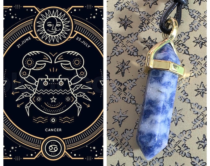 Cancer Balancing Talisman, Zodiac Balancing, Enchanted Necklace