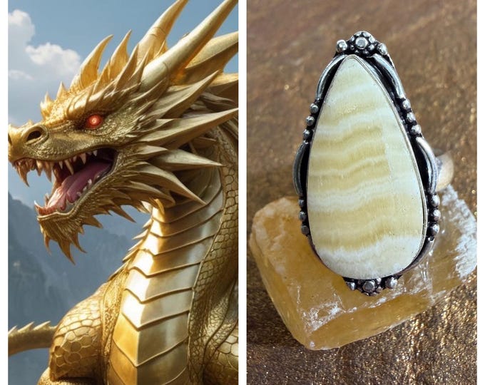 DCC EXCLUSIVE Gold Weaver Dragon "Glarmio" Living Entity Companion, Spirit Vessel Ring, Tier 3
