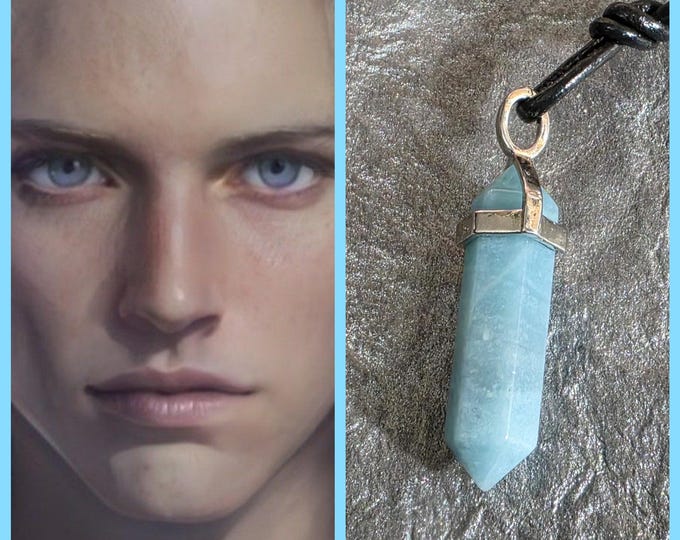 Ice Djinn "Ilornel" Spirit Companion, Spirit Vessel Necklace, Tier 2