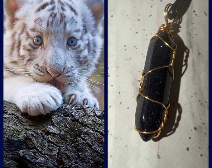 White Tiger Cub "Lormin" Spirit Companion, Spirit Vessel Necklace, Tier 1