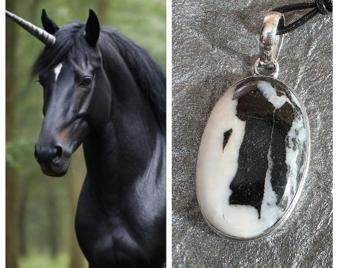 Black Artes Unicorn "Molgren" Spirit Companion, Spirit Vessel Necklace, Tier 2