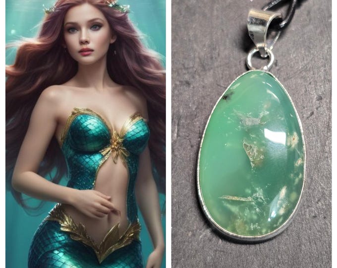 Atlantean Mermaid "Arliva" Spirit Companion, Spirit Vessel Necklace, Tier 2