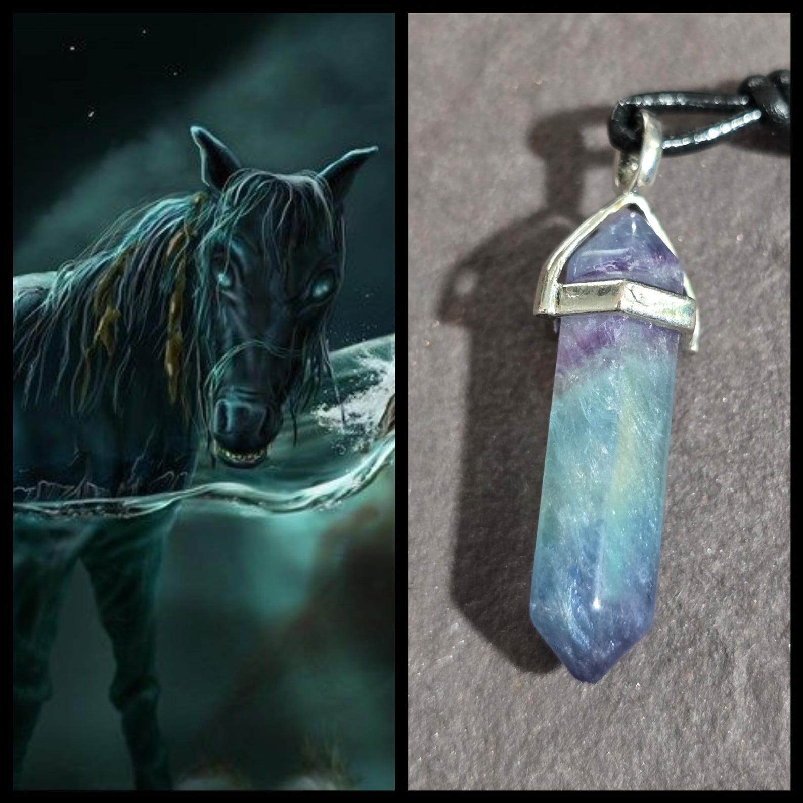 Protective Kelpie Spirit Companion, Spirit Vessel Necklace, Tier 2 Etsy