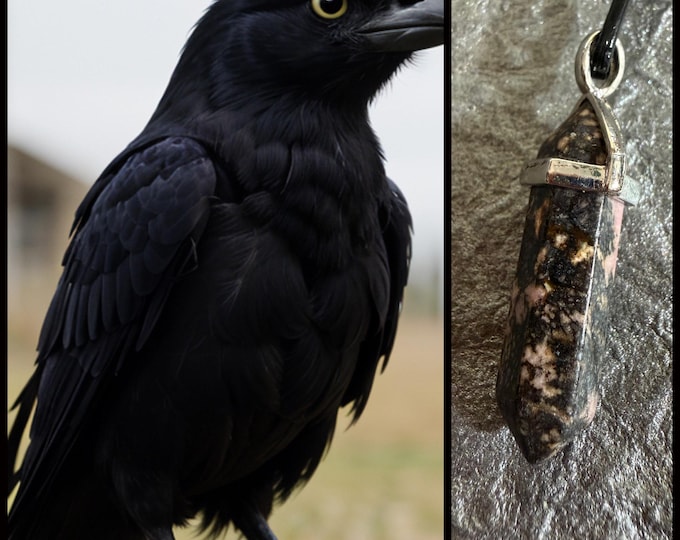 Female Raven "Venna" Spirit Companion, Spirit Vessel Necklace, Tier 1
