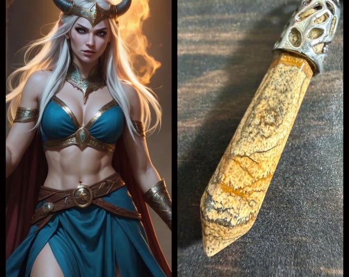 Female Norse Djinn "Nora" Spirit Companion, Spirit Vessel Necklace, Tier 2