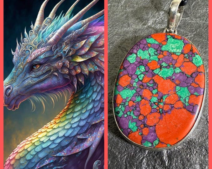 Female Storm Dragon "Remria" Living Entity Companion, Spirit Vessel Necklace, Tier 2