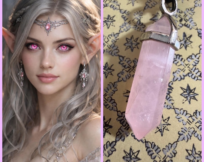 Female Nordic Aurora Elf "Lanora" Living Entity Companion, Spirit Vessel Necklace, Tier 3