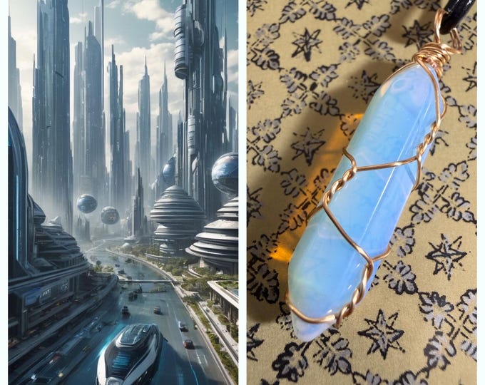 Urban Metropolis Astral Realm Portal, PERSONAL astral realm for you AND your companions, Astral Real Estate, Enchanted Necklace