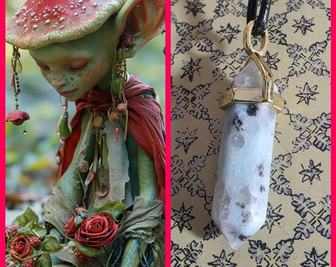 Garden Goblin "Mella" Living Entity Companion, Spirit Vessel Necklace, Tier 1