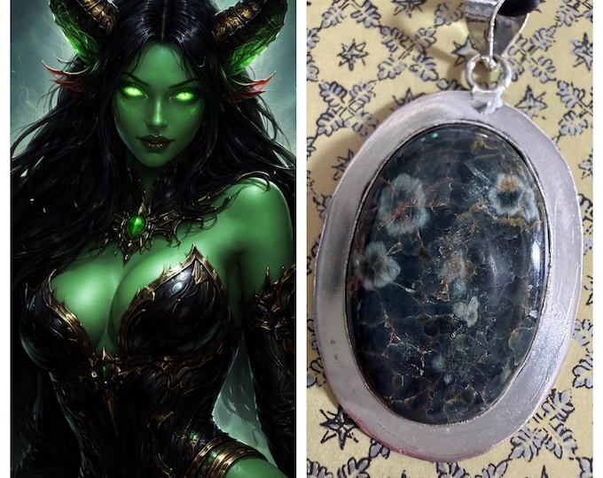 Legion of Bune Demoness Commander "Zalgara" Living Entity Companion, Spirit Vessel Necklace, Tier 3