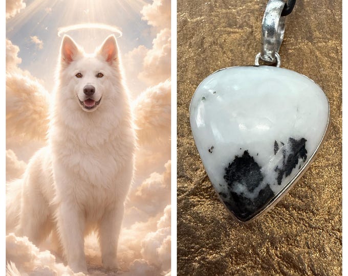 Guardian of the Gates Heaven Hound "Arvero" Spirit Companion, Spirit Vessel Necklace, Tier 2