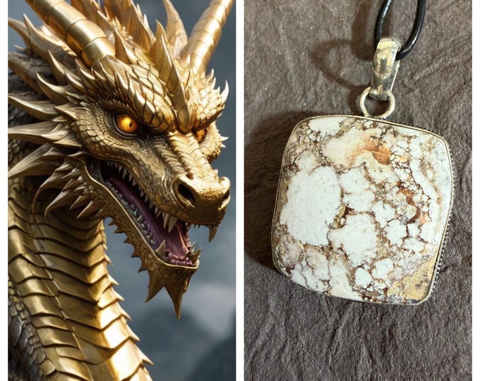 DCC EXCLUSIVE Female Gold Weaver Dragon "Stalra" Living Entity Companion, Spirit Necklace Ring, Tier 3