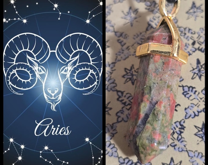 Aries Balancing Talisman, Zodiac Balancing, Enchanted Necklace