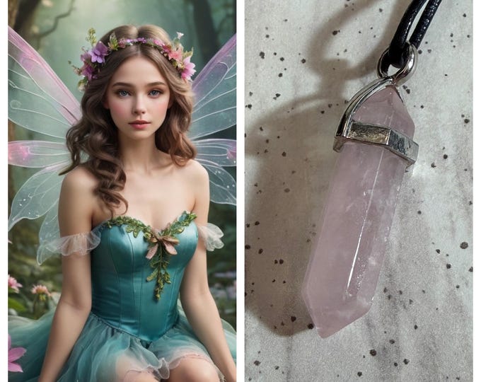 Dew Drop Fairy "Alora" Living Entity Companion, Spirit Vessel Necklace, Tier 1