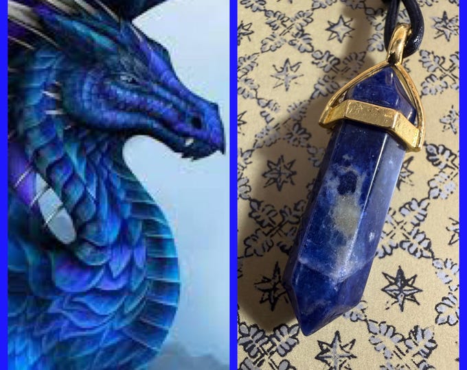 Ice Dragon "Calsin" Living Entity Companion, Spirit Vessel Necklace, Tier 1