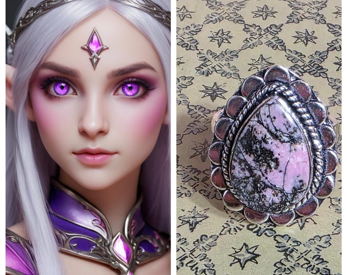 Female Nordic Aurora Elf "Tislera" Living Entity Companion, Spirit Vessel Ring, Tier 3