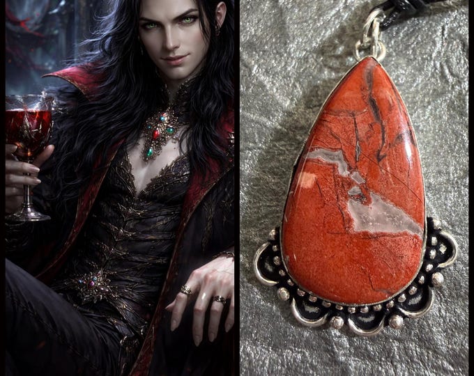 Ermenki Vampire King Spirit Companion "Plamen" Spirit Vessel Necklace, Tier 3