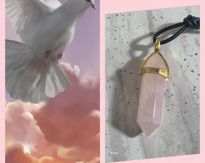 Heavenly Dove "Raslor" Spirit Companion, Spirit Vessel Necklace, Tier 1