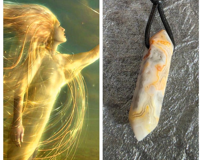 Sylph Air Elemental "Nulria" Spirit Companion, Spirit Vessel Necklace, Tier 1
