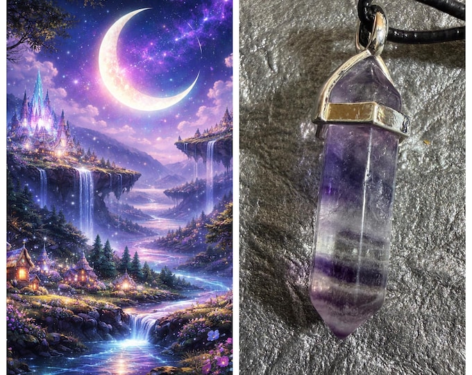 Celestial Village Astral Realm Portal, PERSONAL astral realm for you AND your companions, Enchanted Necklace