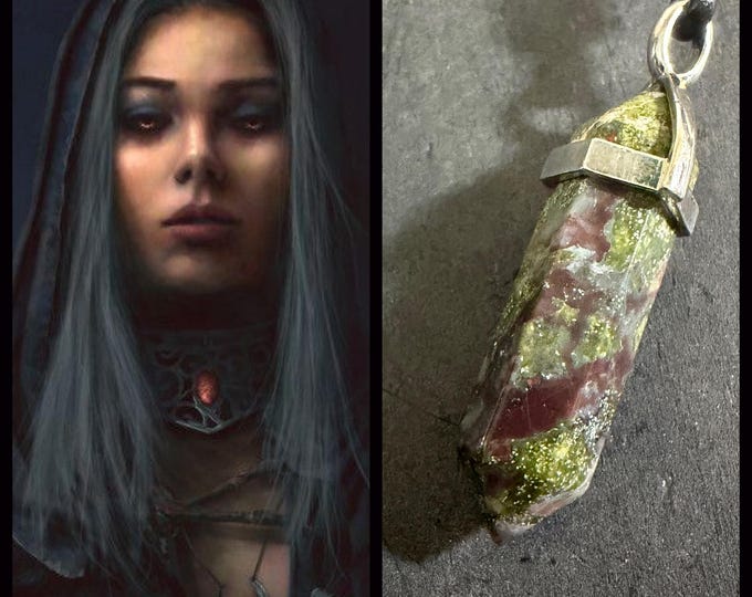 Female Lycan Spirit Companion "Grelga", Spirit Vessel Necklace, Tier 2