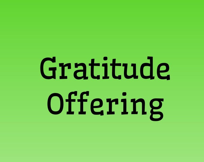 Gratitude Offering