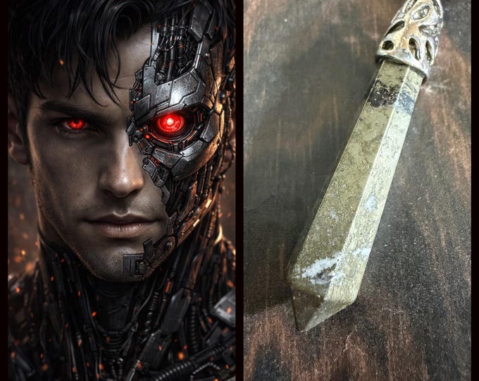 Cyborg "Zibnog" Living Entity Companion, Spirit Vessel Necklace, Tier 3