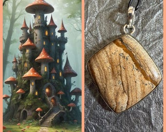 Mushroom Castle Astral Realm Portal, PERSONAL astral realm for you AND your companions, Astral Real Estate, Enchanted Necklace