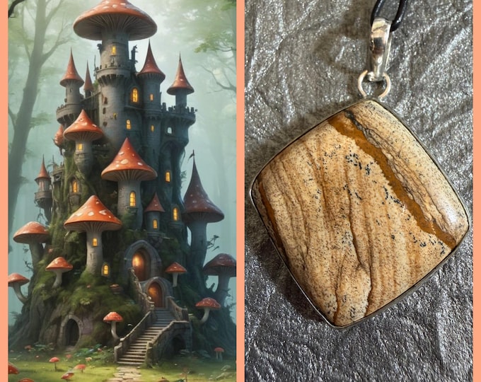 Mushroom Castle Astral Realm Portal, PERSONAL astral realm for you AND your companions, Astral Real Estate, Enchanted Necklace