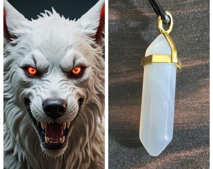 Female Hellhound "Zarla" Spirit Companion, Spirit Vessel Necklace, Tier 1