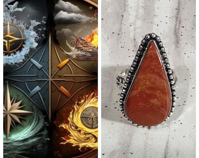 Elemental Balancing Talisman, Balance the 4 elements within you, Enchanted Ring, BESTSELLER
